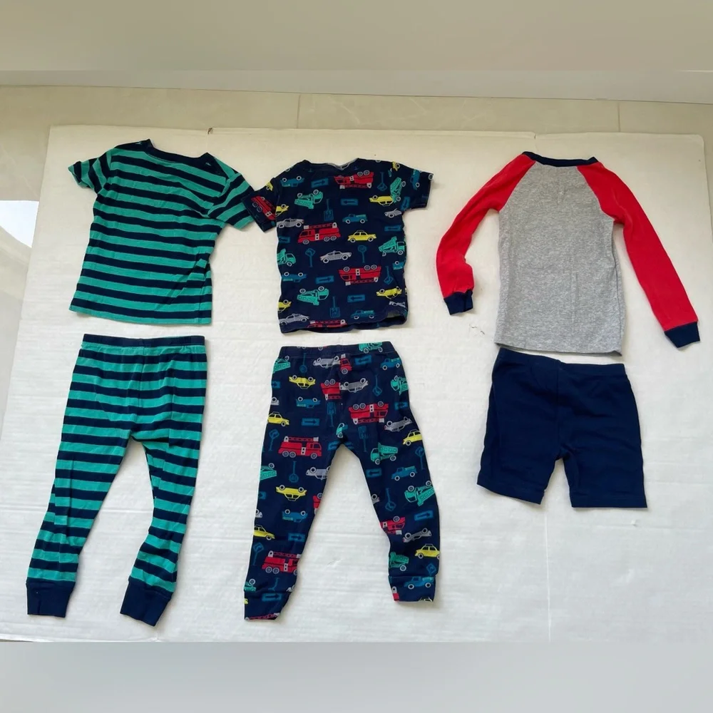 Simple Joys by Carter's Toddler Boys 6-Piece Cotton Pajamas Set 2T Trucks Dog